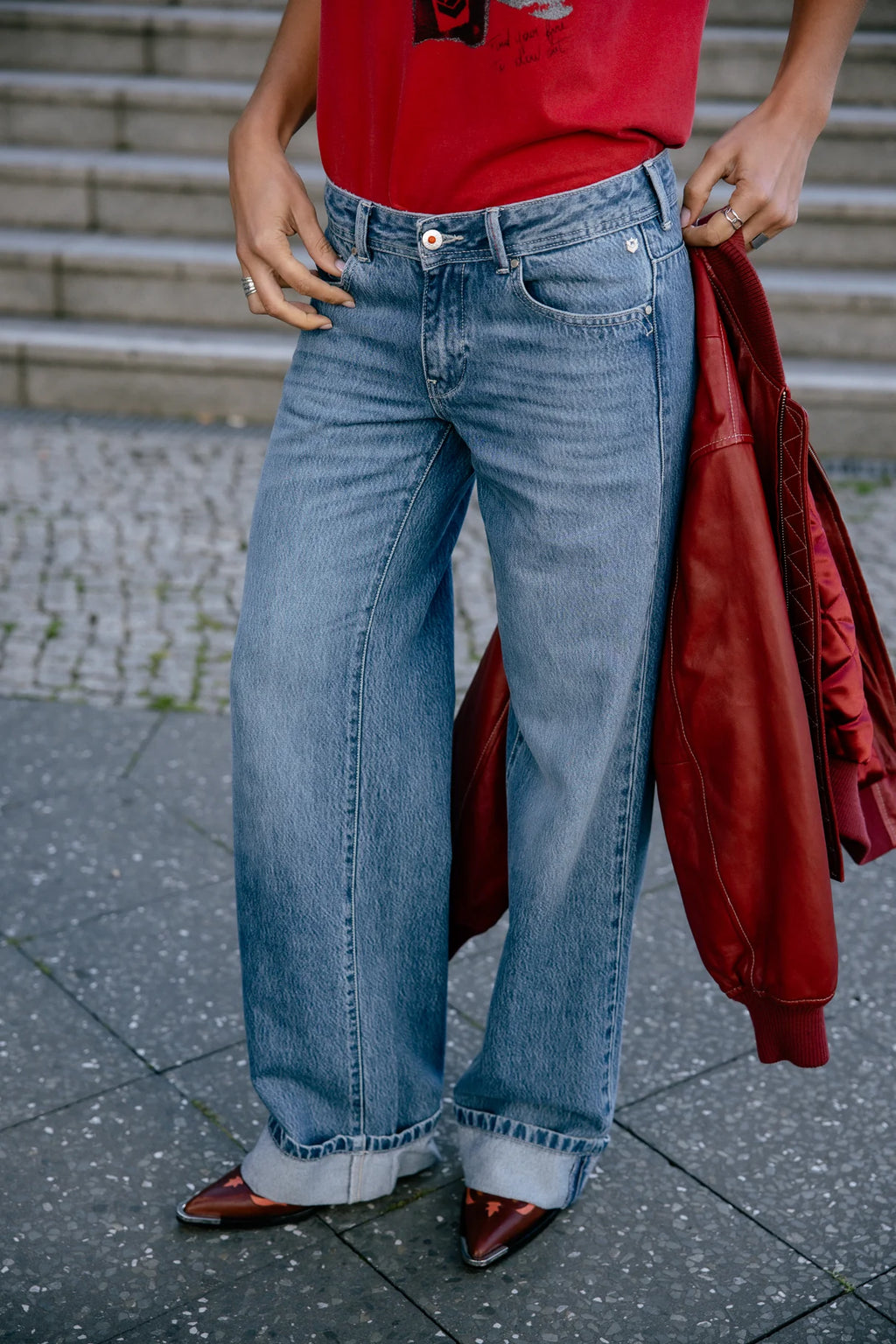 JEANS FREEMANT.PORTER AGATHA DENIM