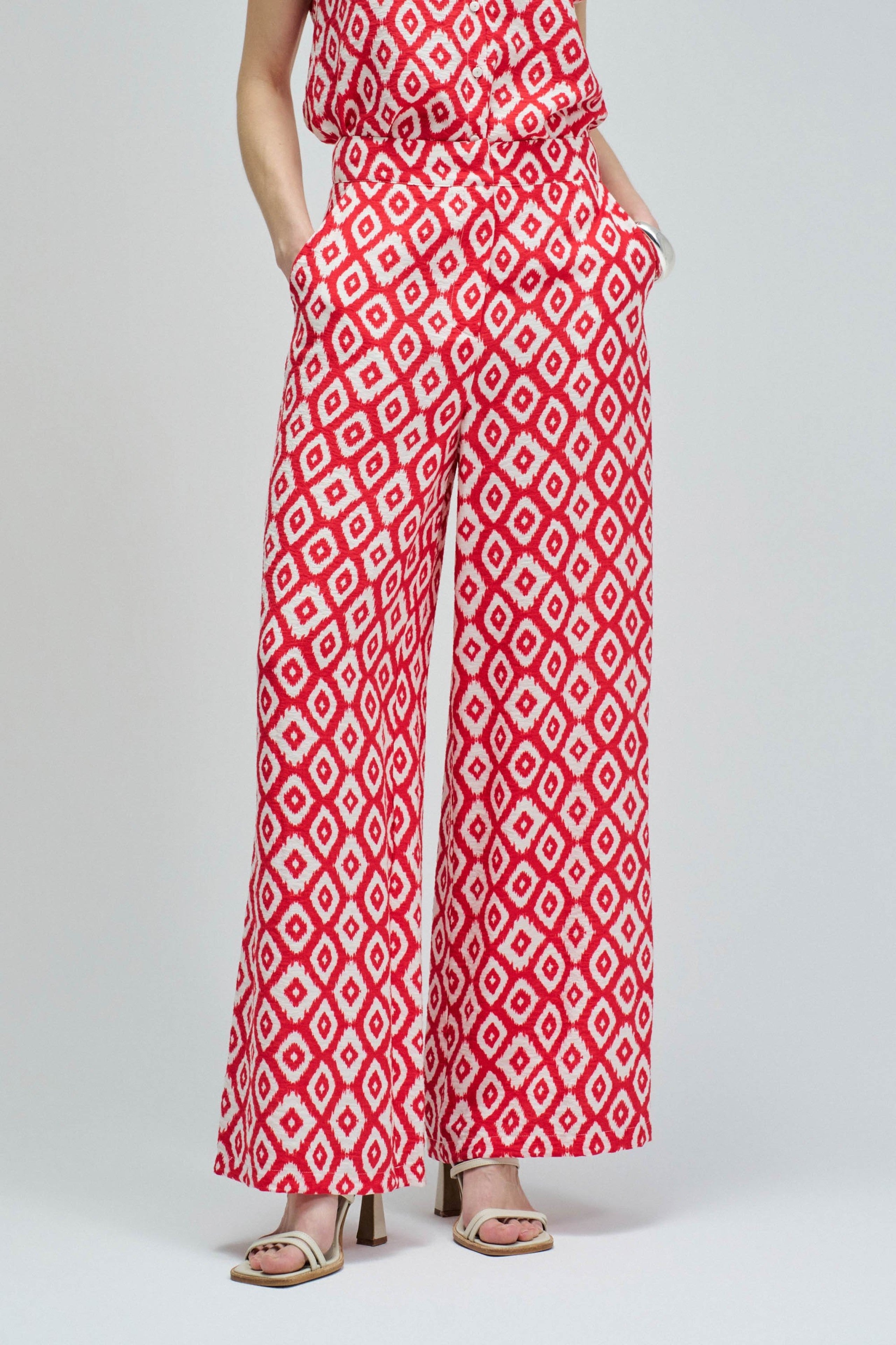 Pantalon salsa jeans fluide imprimé