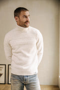 Pull FREEMANT.PORTER Romeo Bellagio egret col roulé