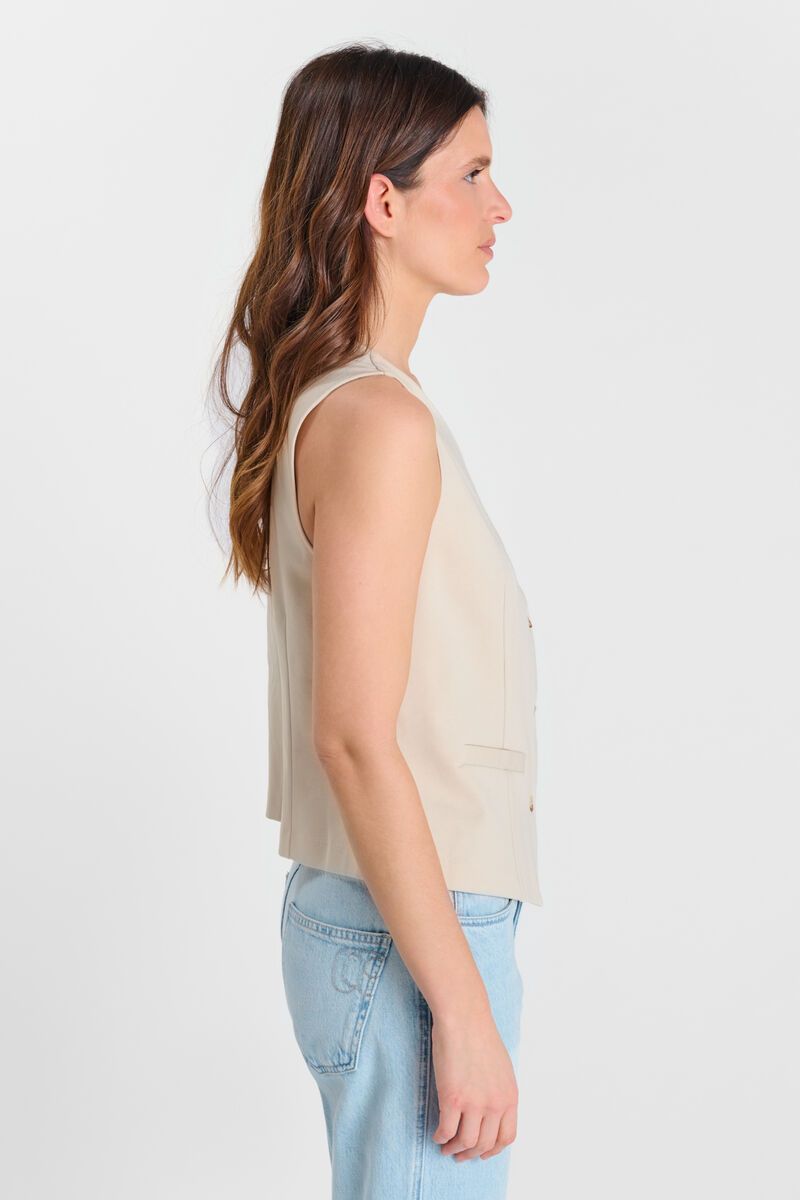 Gilet le temps des cerises Carlita beige