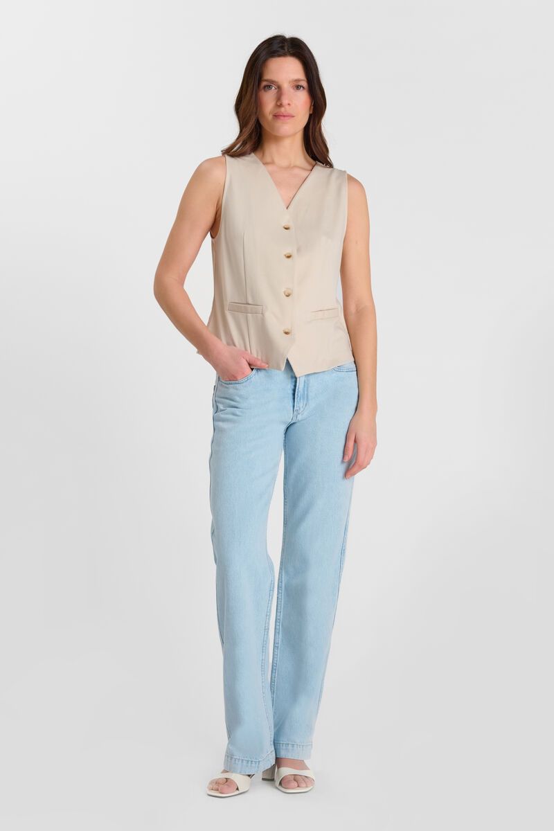 Gilet le temps des cerises Carlita beige