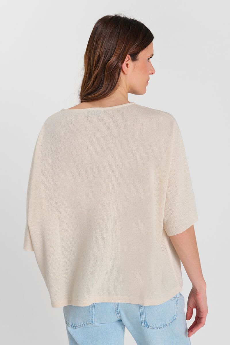 LE TEMPS DES CERISES -Pull Femme Drew - Coupe Boyfriend Manches Courtes