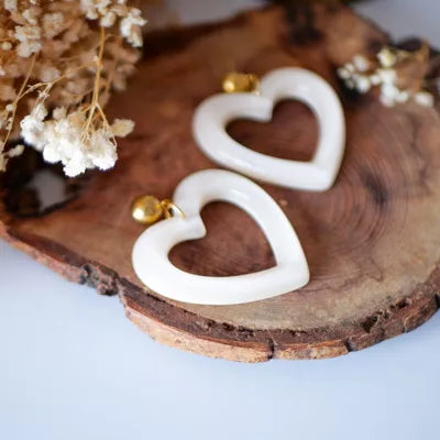 Boucles d'oreilles coeur Azeria Maeve