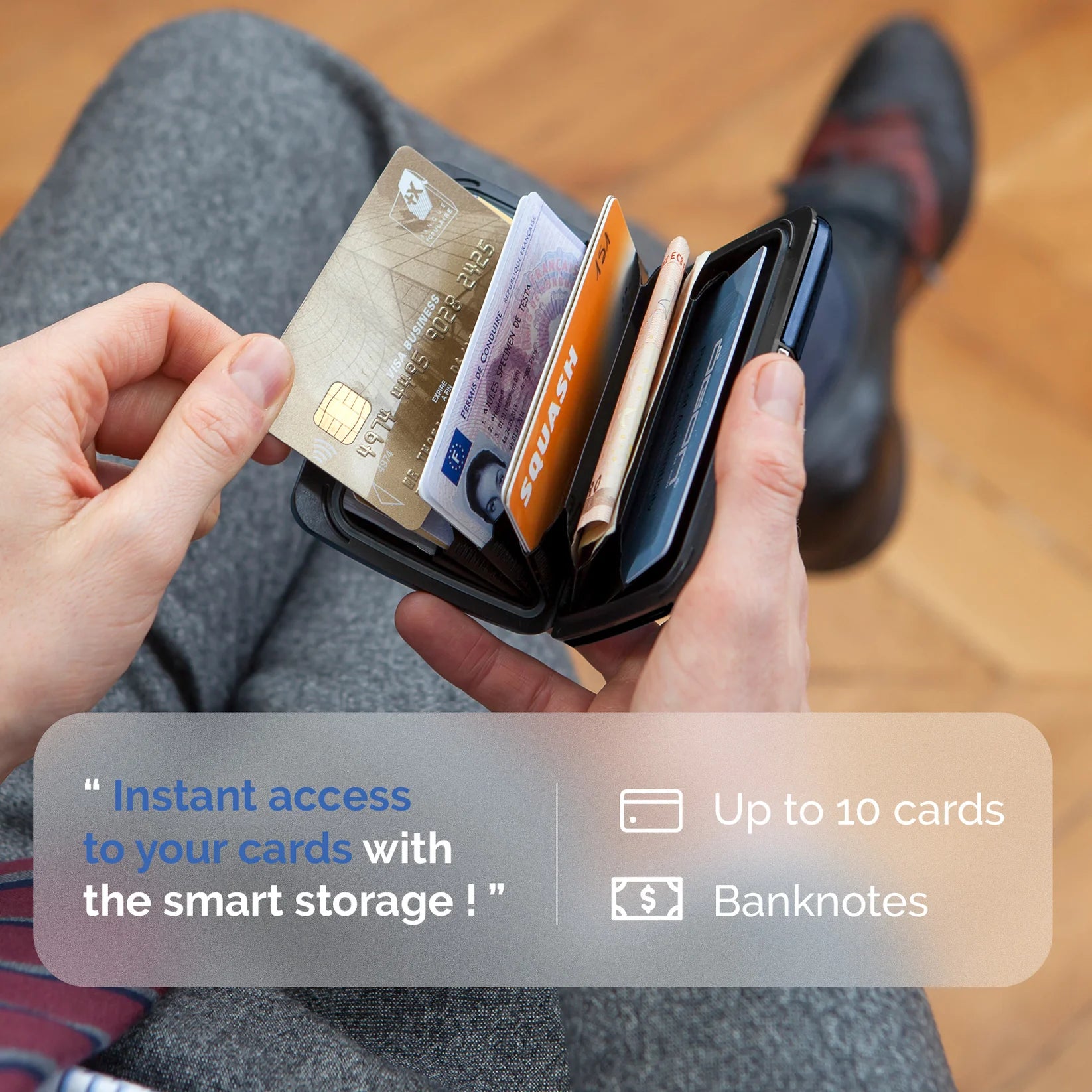 porte cartes ogon design Navy blue