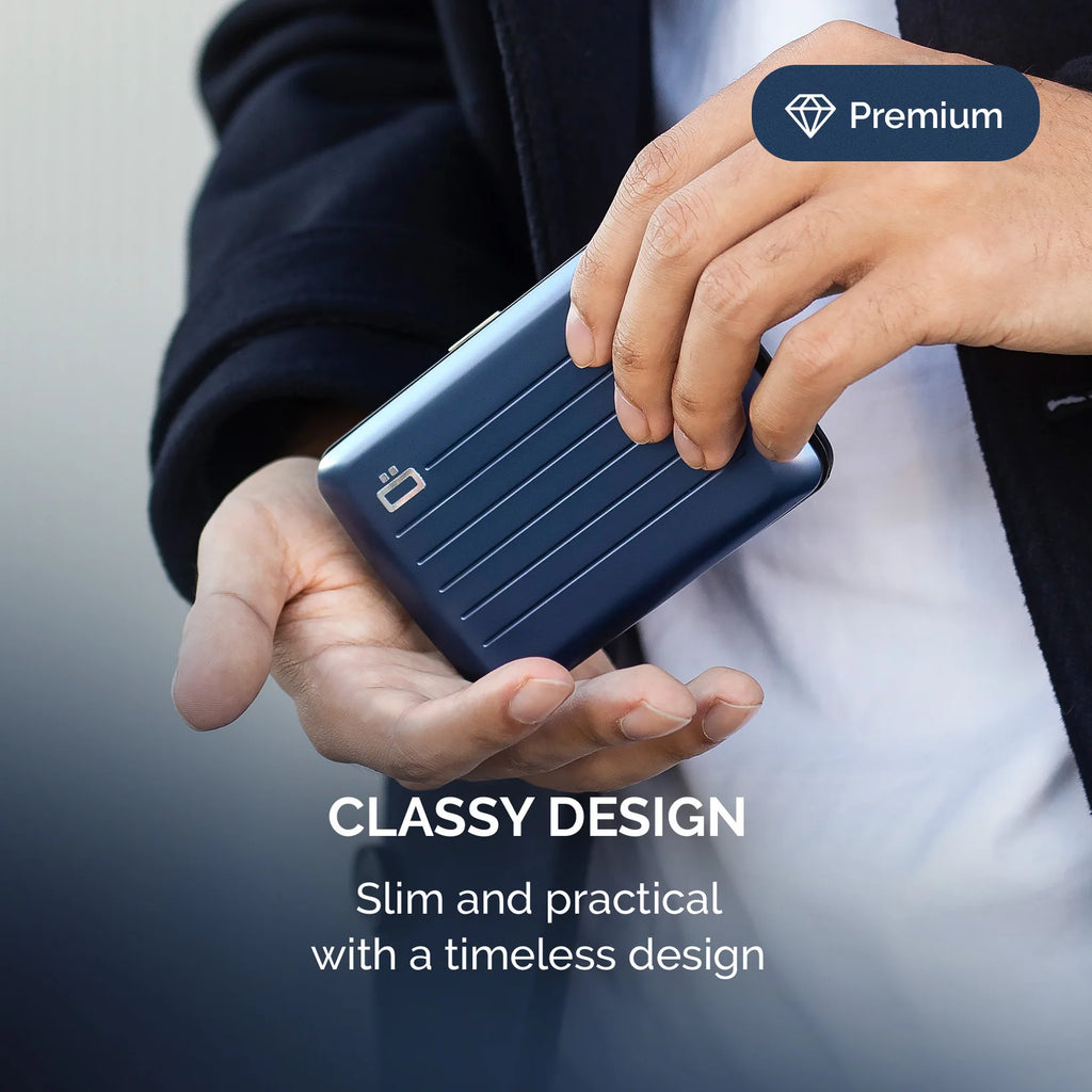 porte cartes ogon design Navy blue