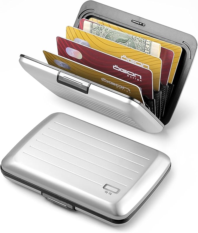 porte cartes ogon design argent silver