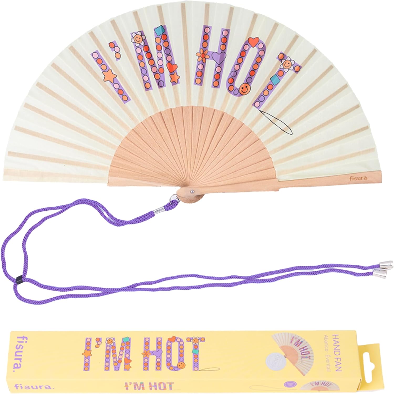 éventail fisura I'm hot beige