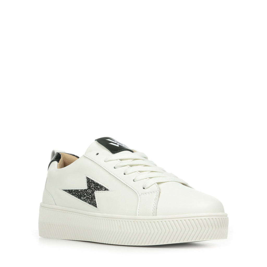 Baskets éclair Vanessa Wu Tania blanc et noir