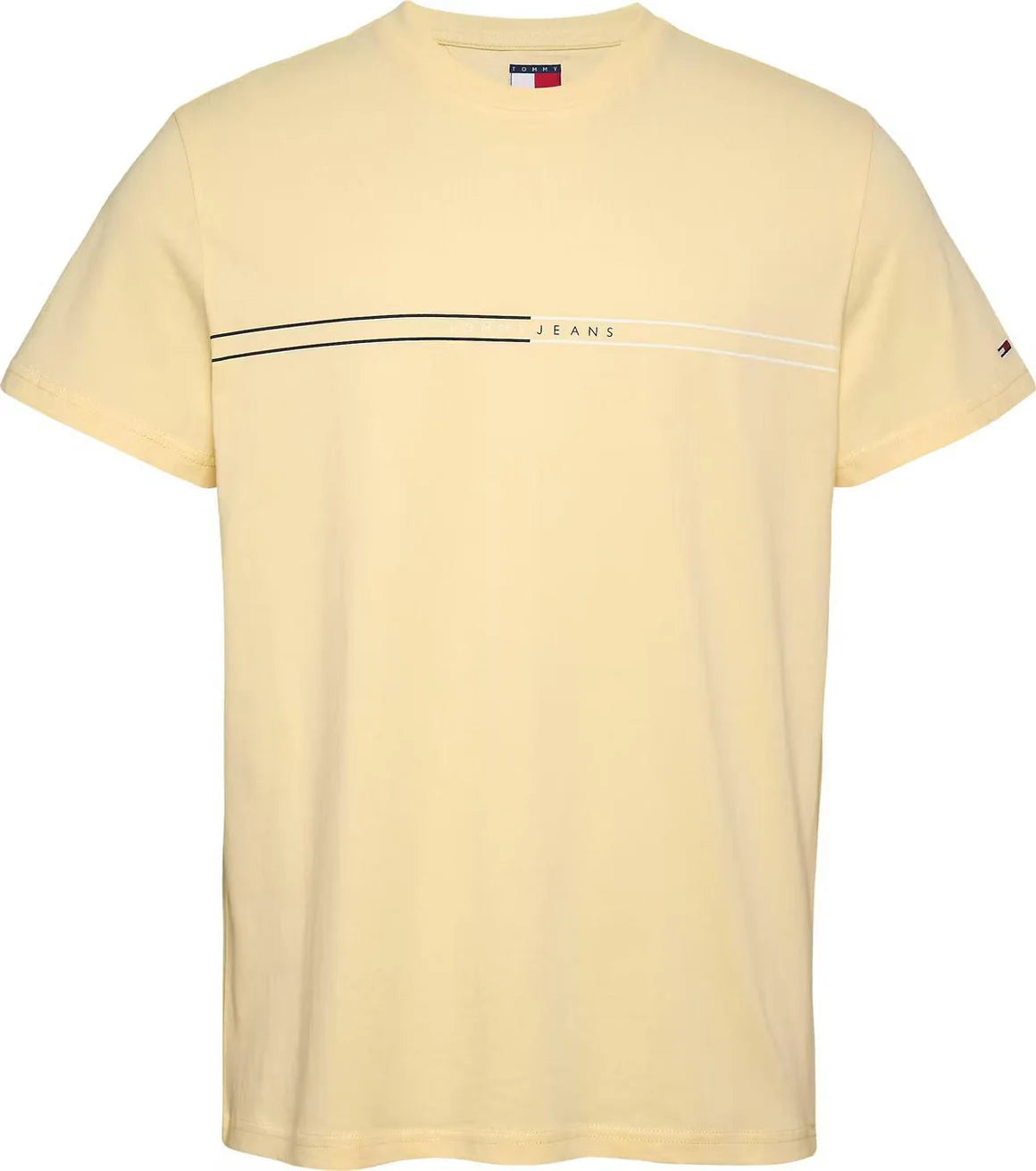 t-shirt homme tommy jeans jaune pale