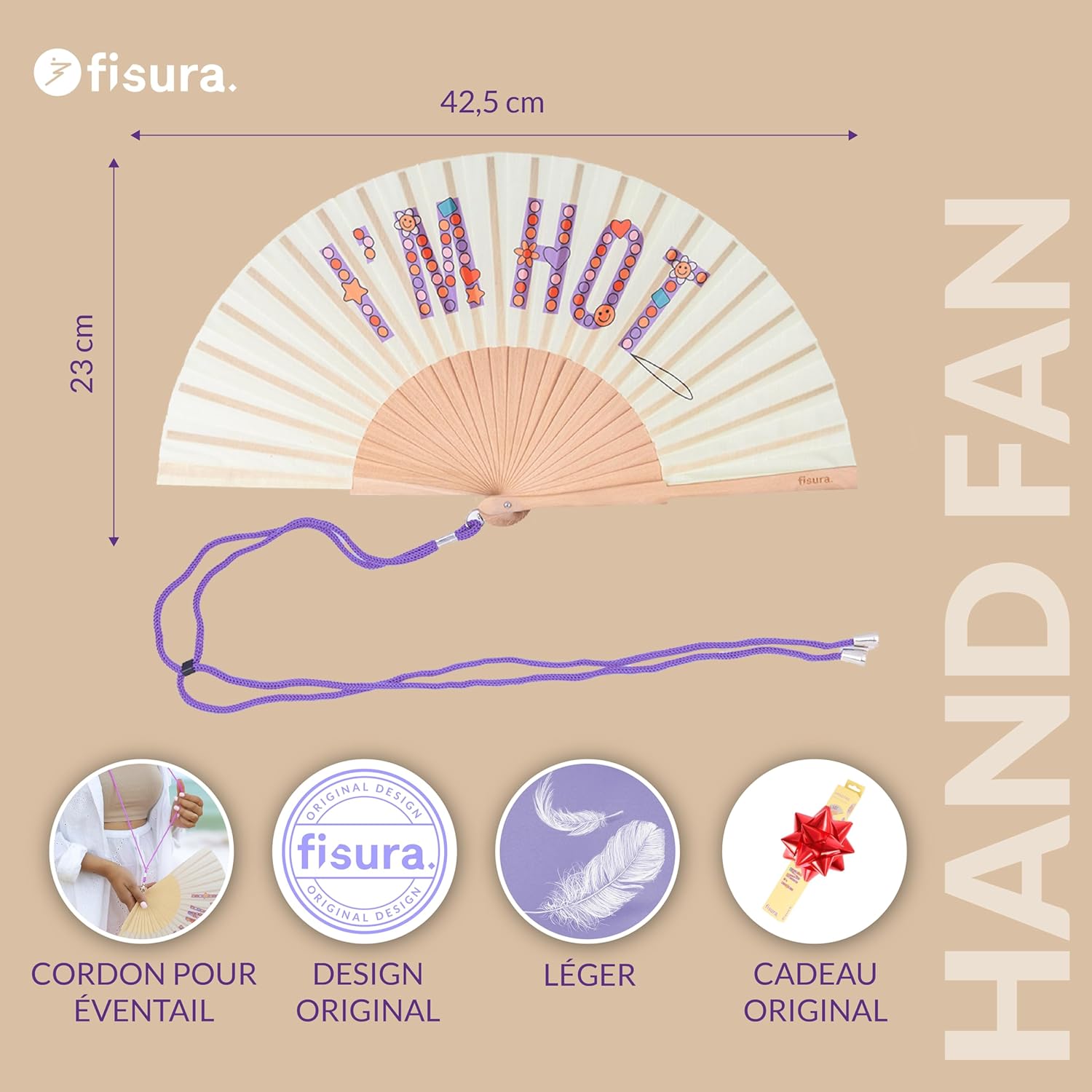 fiche technique éventail figura dimension