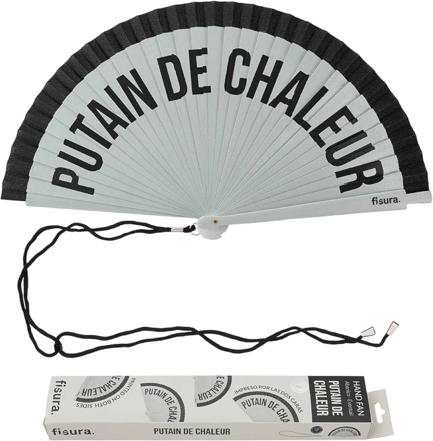 éventail putain de chaleur femme bois