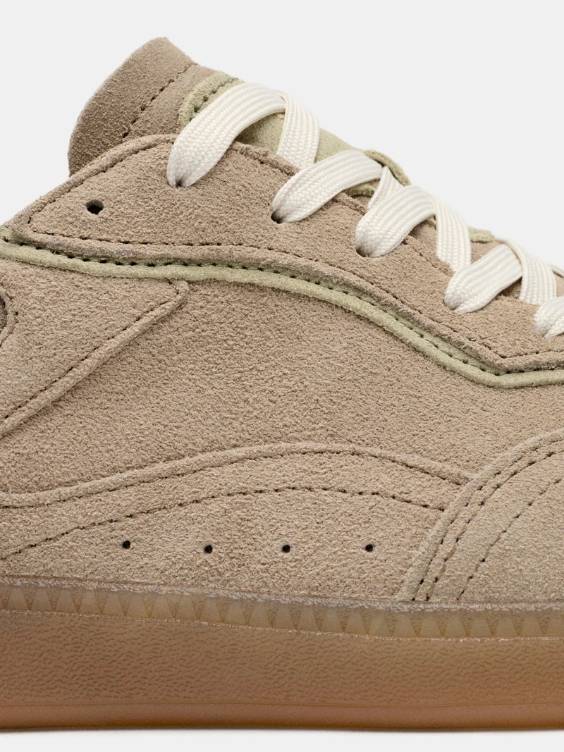 Basket HOFF ALLEY sneaker suède beige vue arrière avec logo