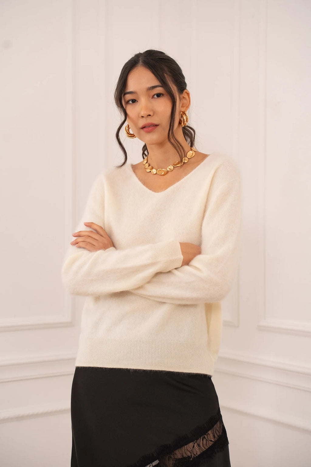 PULL CHOKLATE CACHEMIRE & LAINE