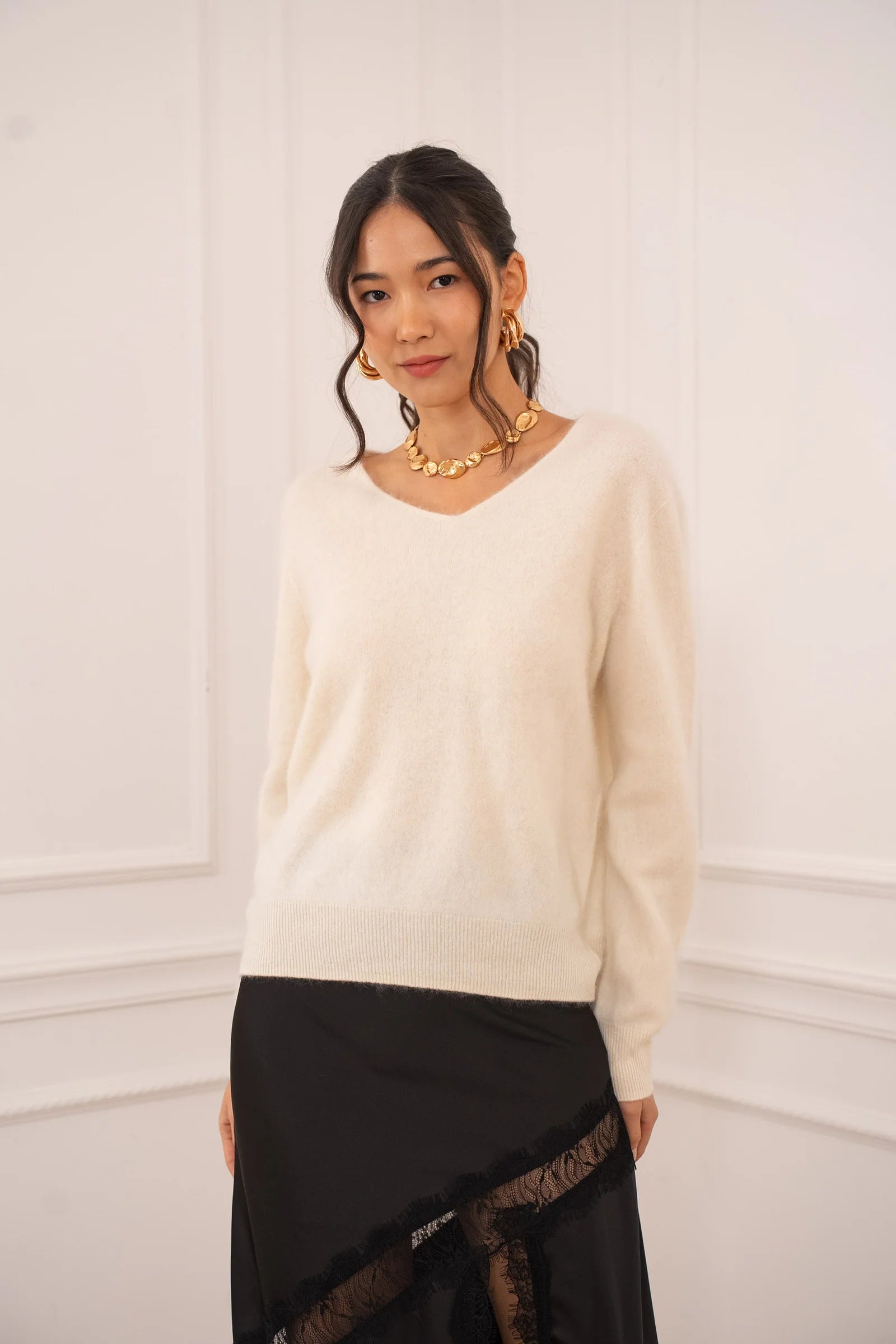 PULL CHOKLATE CACHEMIRE & LAINE