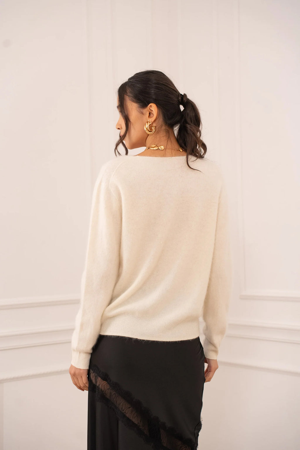 PULL CHOKLATE CACHEMIRE & LAINE