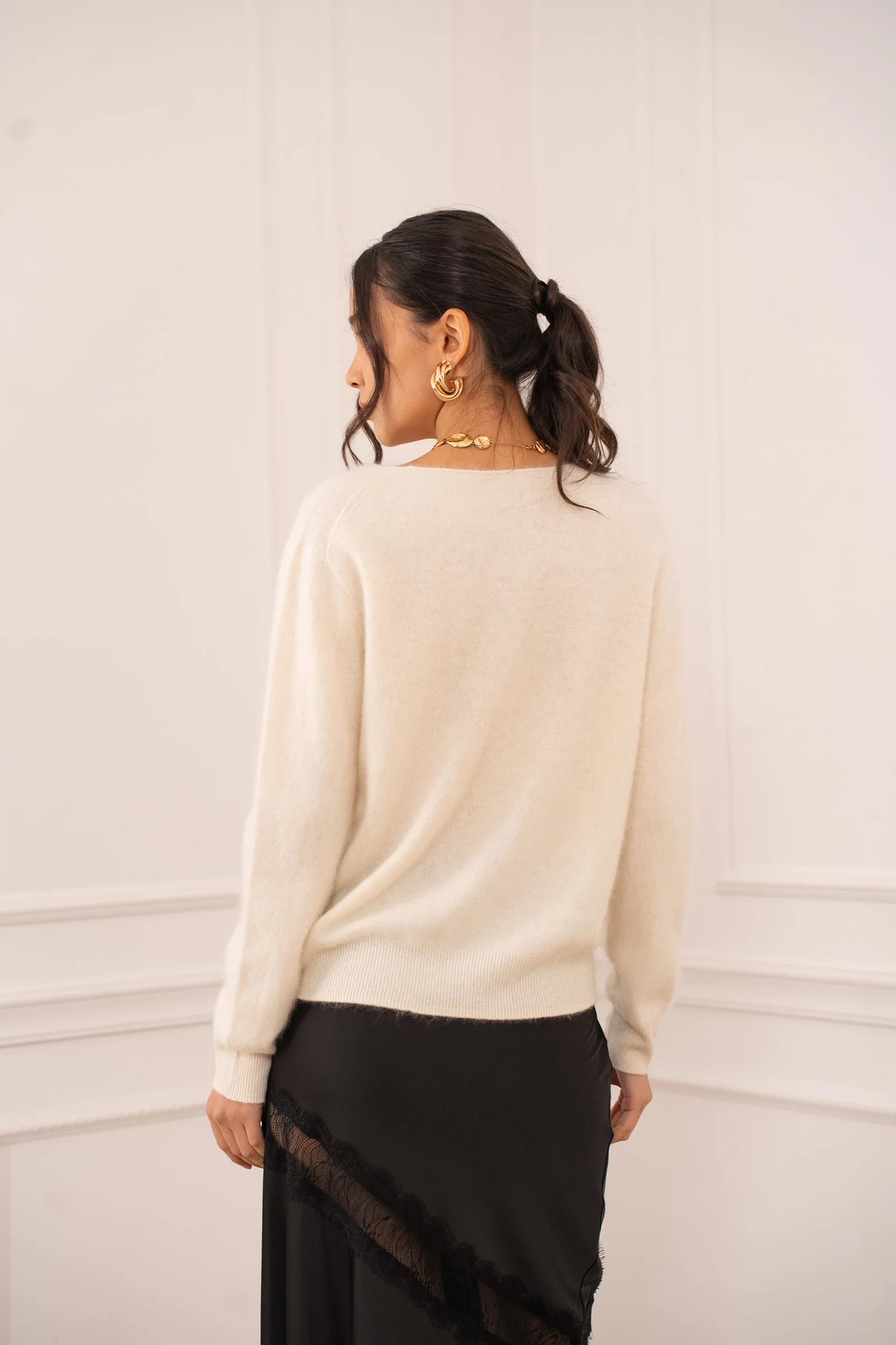 PULL CHOKLATE CACHEMIRE & LAINE