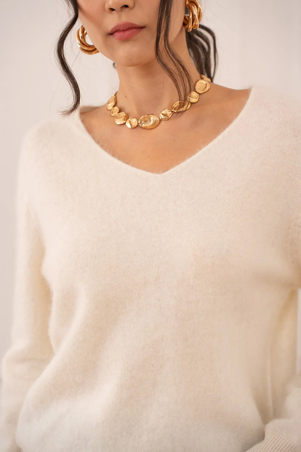 PULL CHOKLATE CACHEMIRE & LAINE