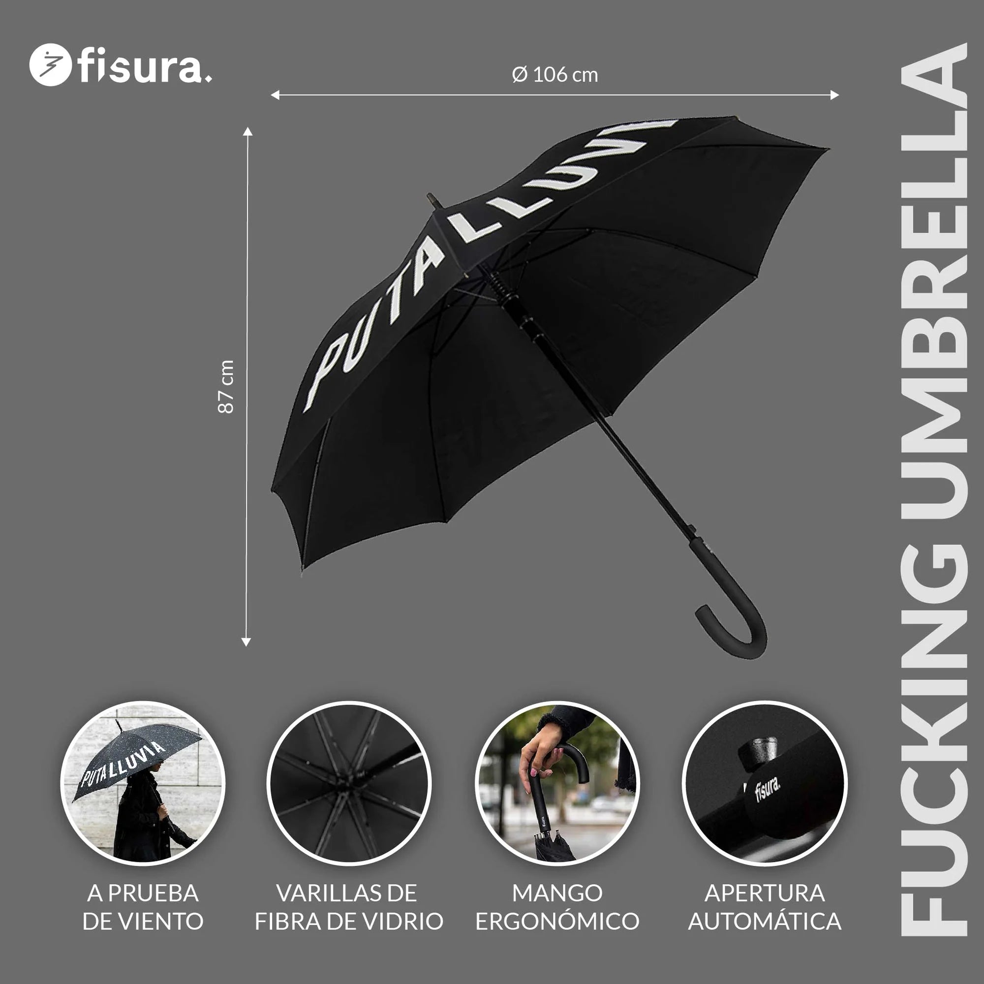 PARAPLUIE "PUTA LLUVIA"