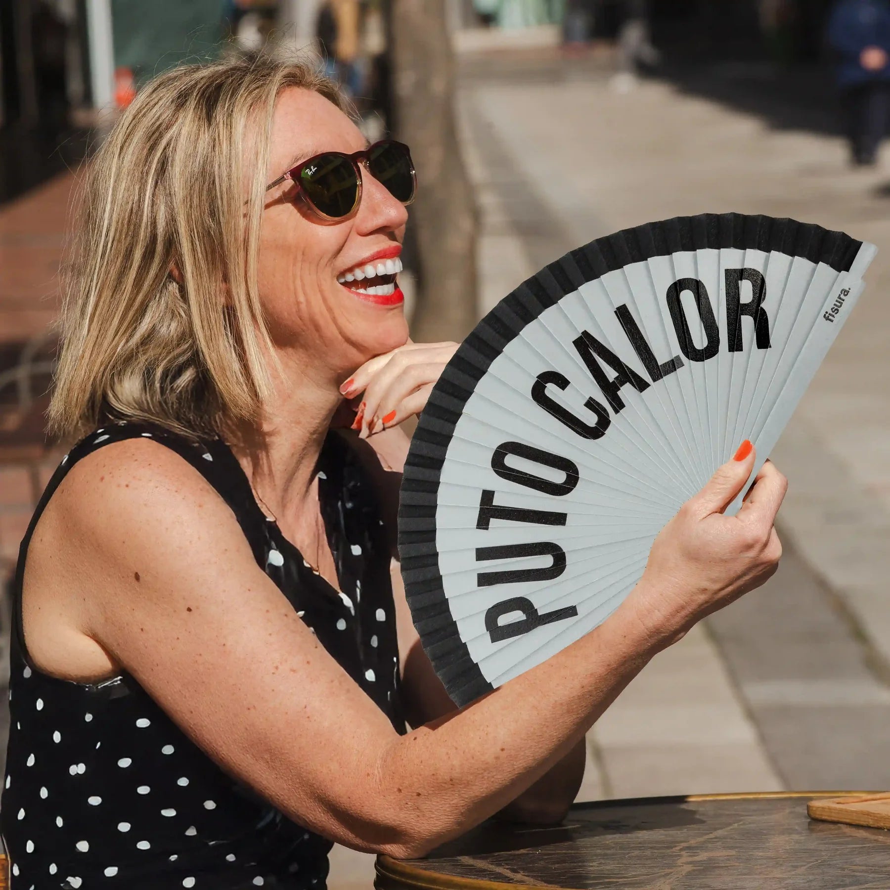éventail puto calor femme bois