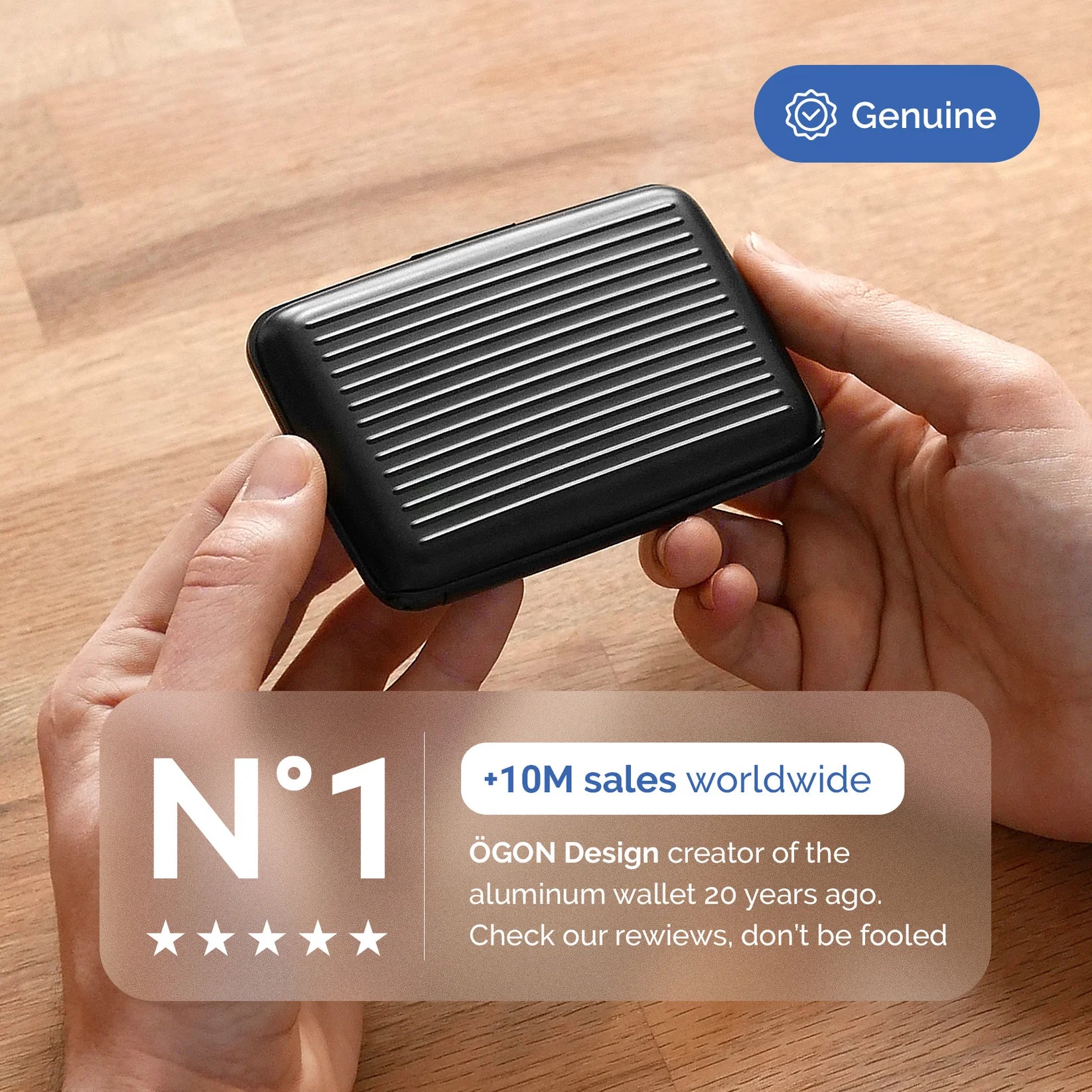 Porte-cartes STOCKHOLM original | Black