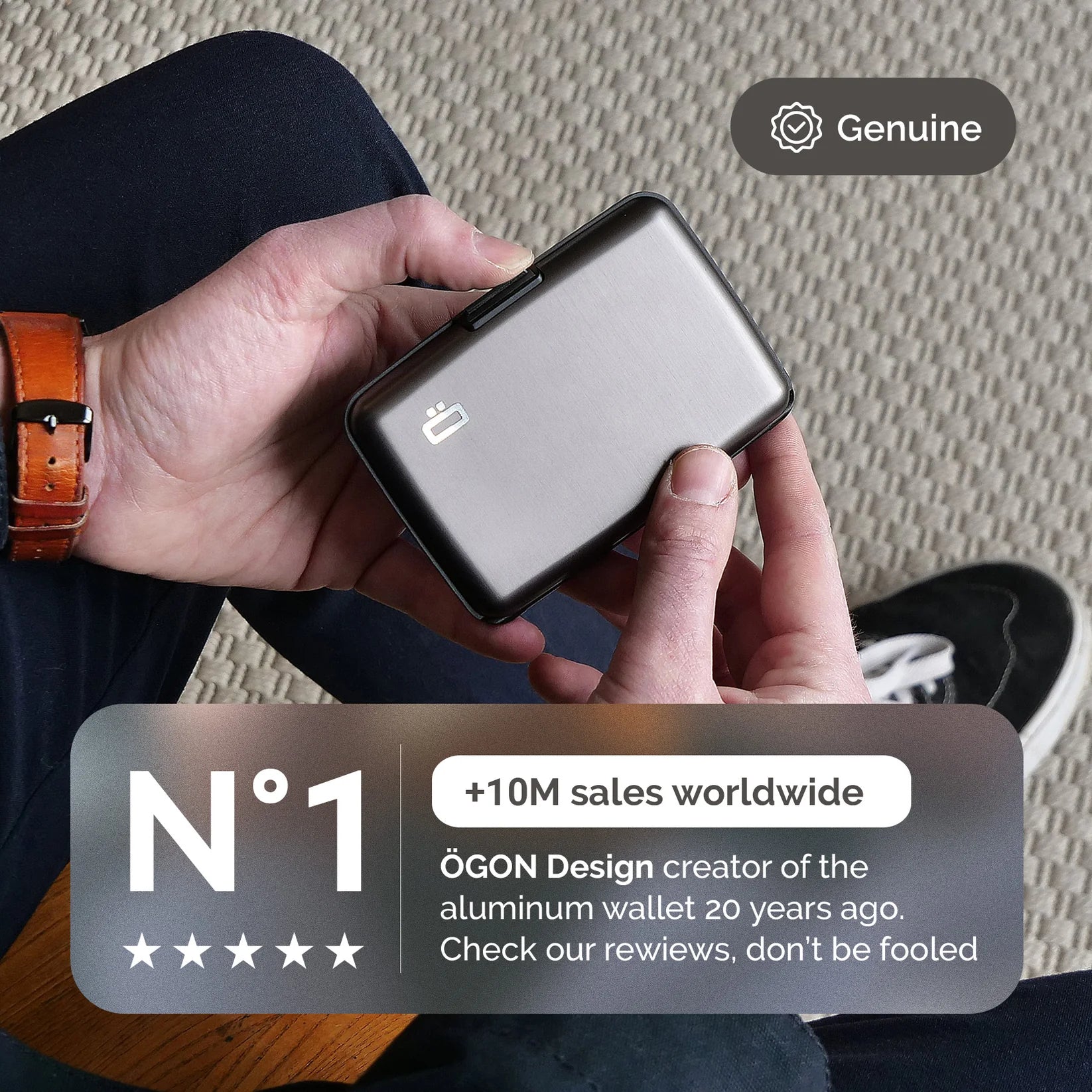 Porte-cartes STOCKHOLM original | Titanium