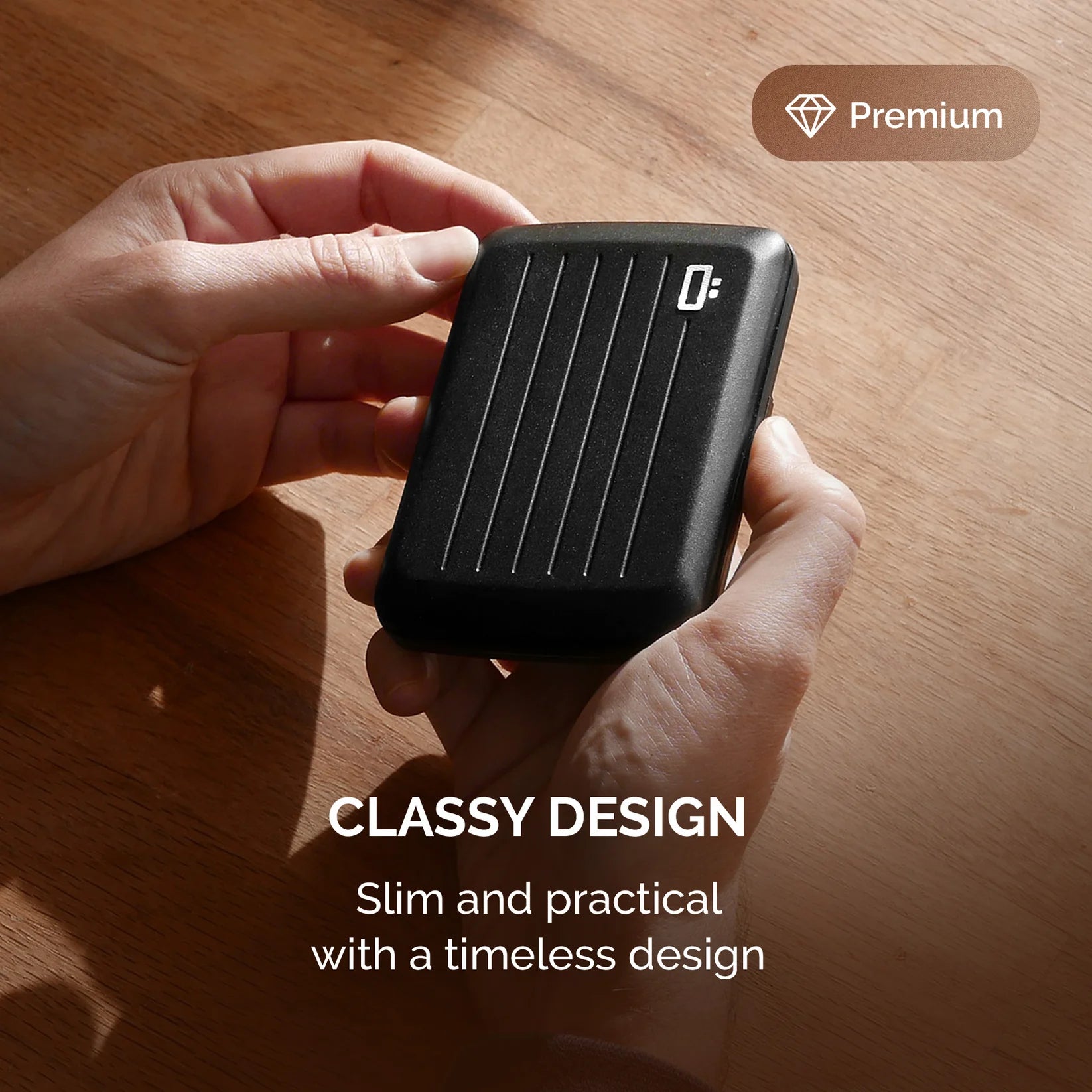 Porte-cartes OSLO | Opium Black OGÖN DESIGN