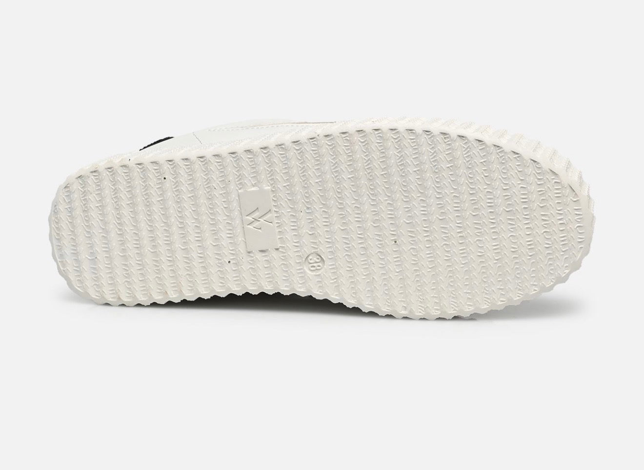 Baskets éclair Vanessa Wu Dorianne blanc et or à scratchs zèbre