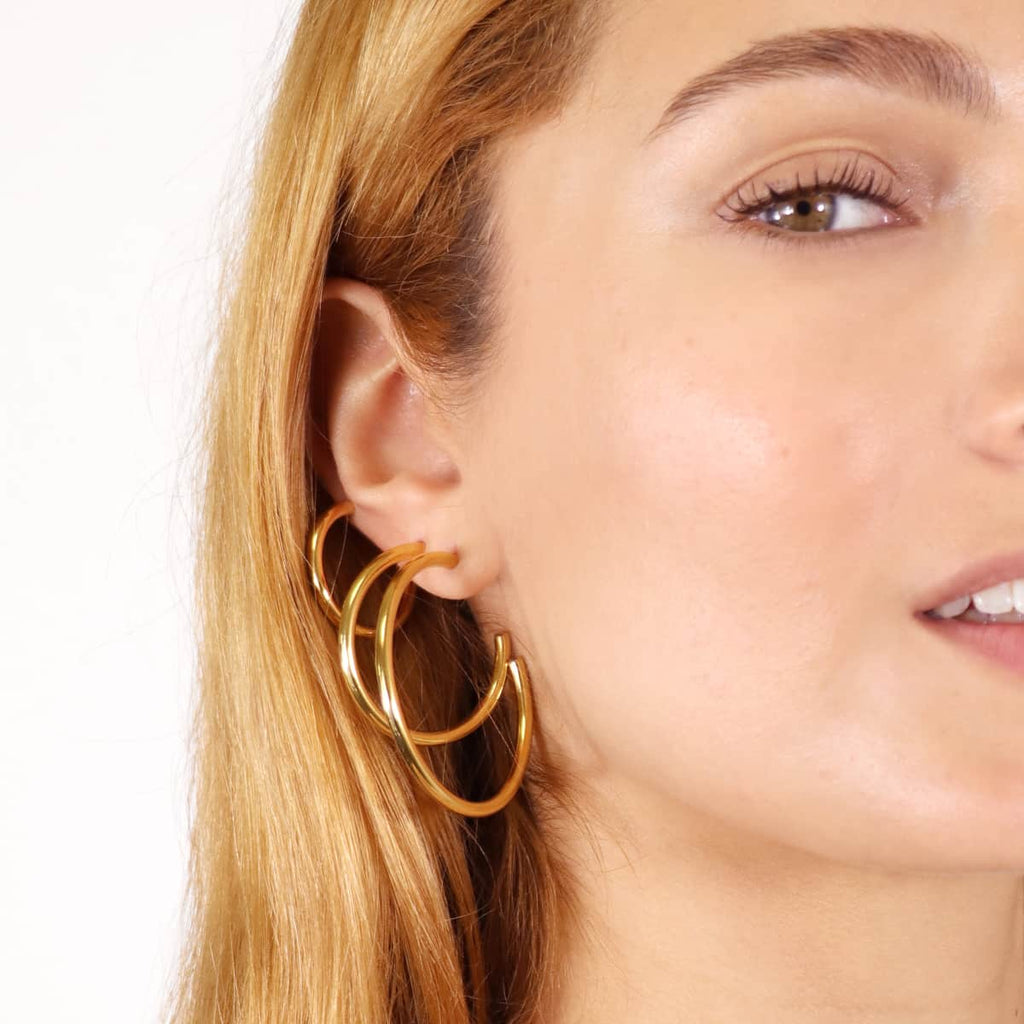 BOUCLES D'OREILLES FEMME ACIER CHIRURGICAL ANARTXY