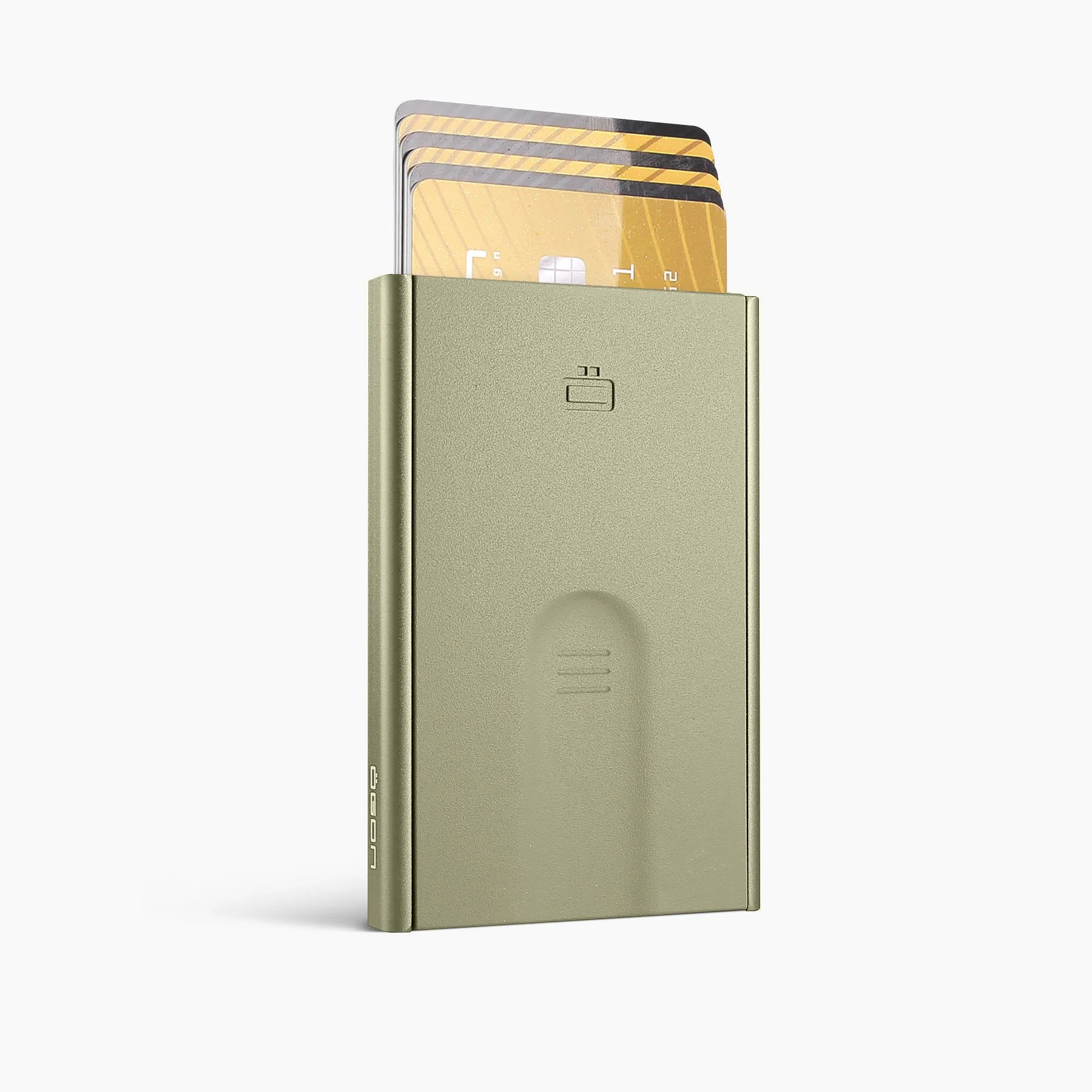 ÖGON Porte-cartes automatique SLIDER | CACTUS GREEN