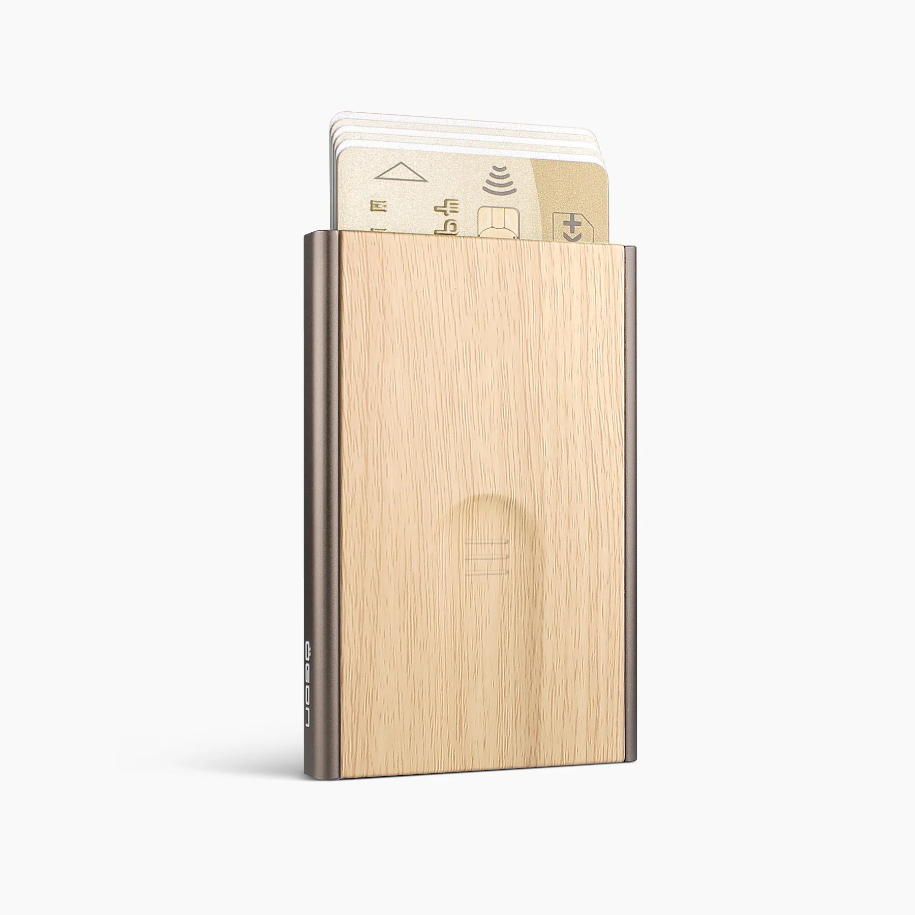 ÖGON Porte-cartes automatique SLIDER | Effet Sequoia