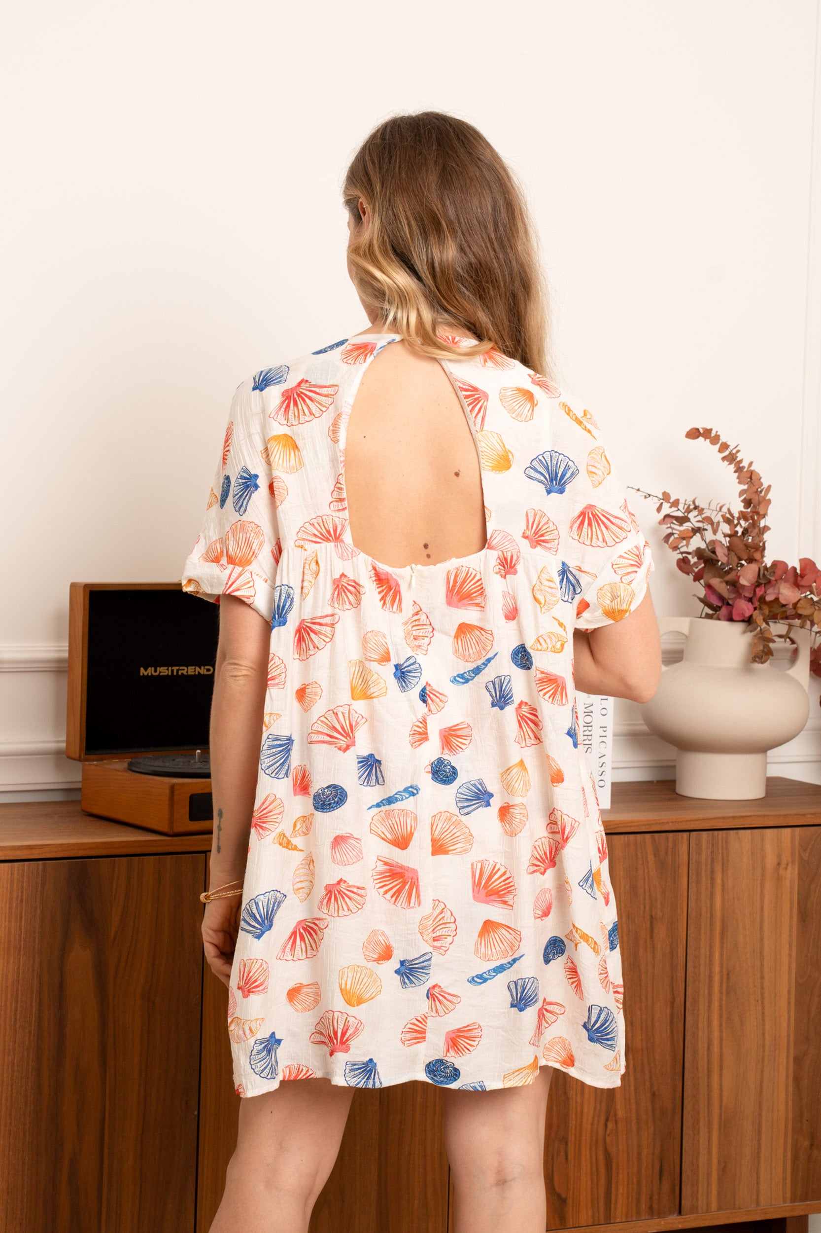 Combishort KILKY imprimée coquillages