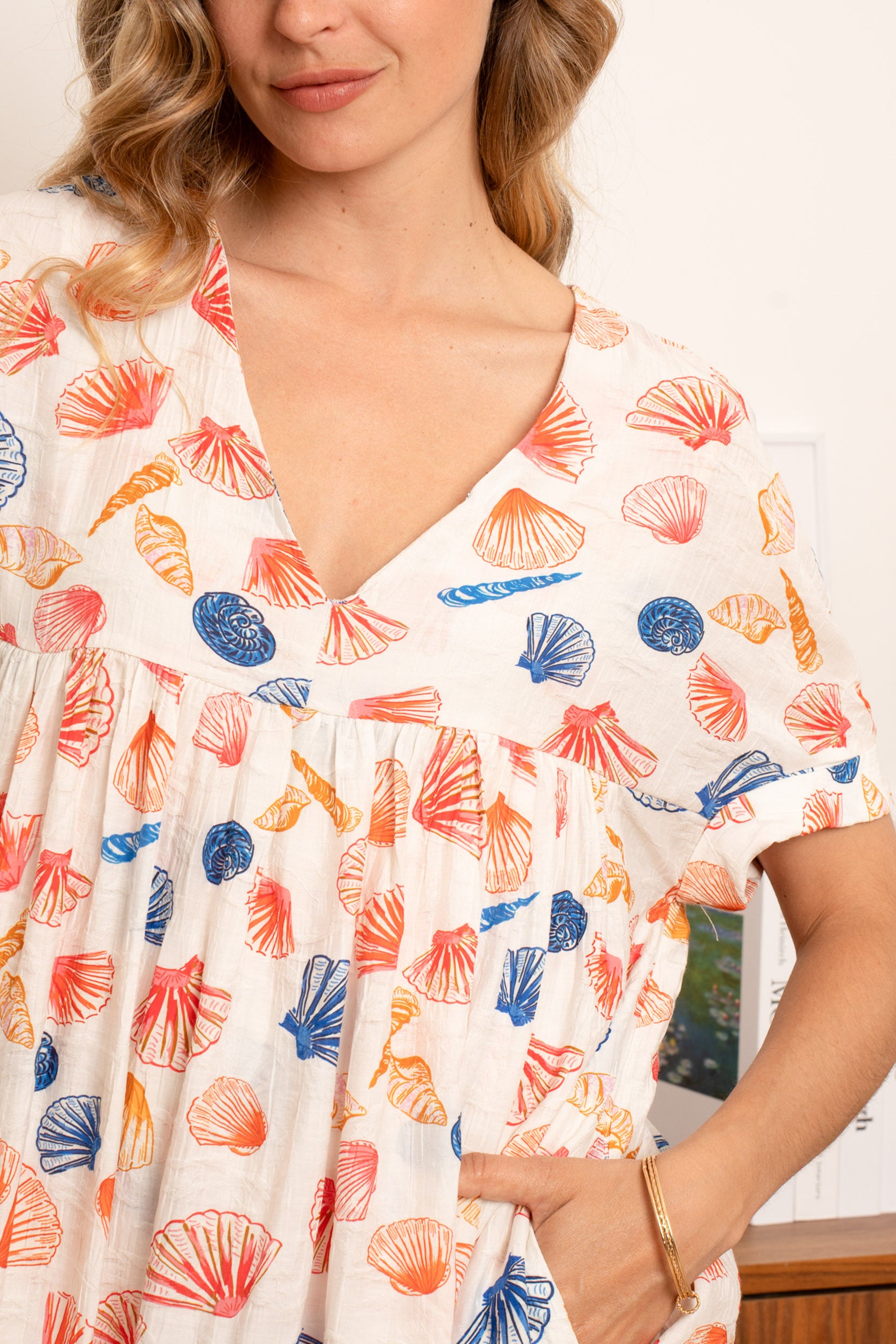 Combishort KILKY imprimée coquillages