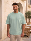 T-shirt oversize vert menthe col rond – THE CHAMP Clothing