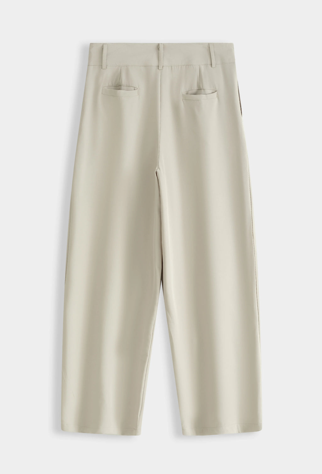 Pantalon large à pinces écru, vue de dos