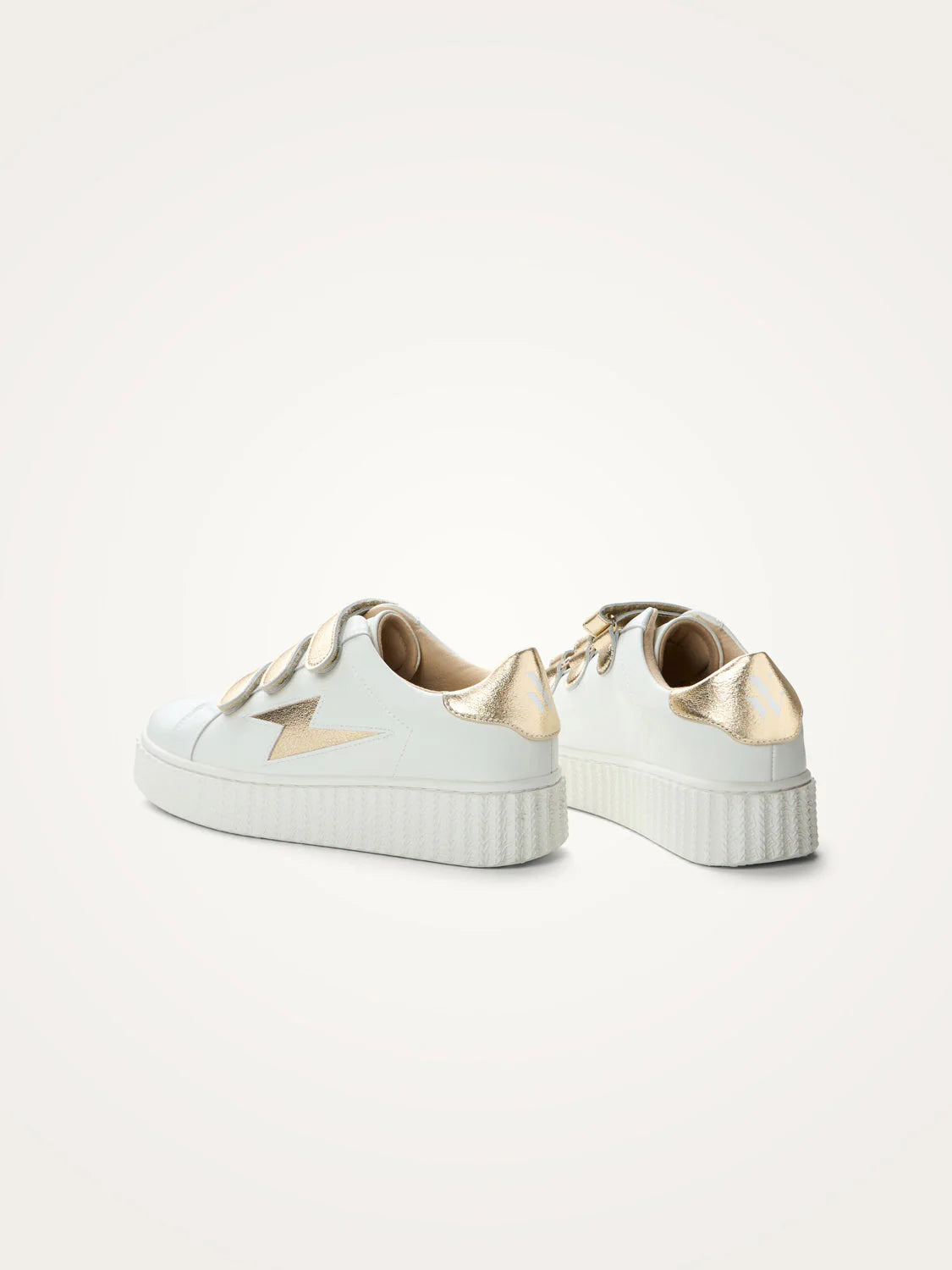 Baskets Vanessa Wu MARILOU vue arrière talon champagne doré