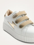 Baskets Vanessa Wu MARILOU semelle plateforme blanche creepers 4 cm
