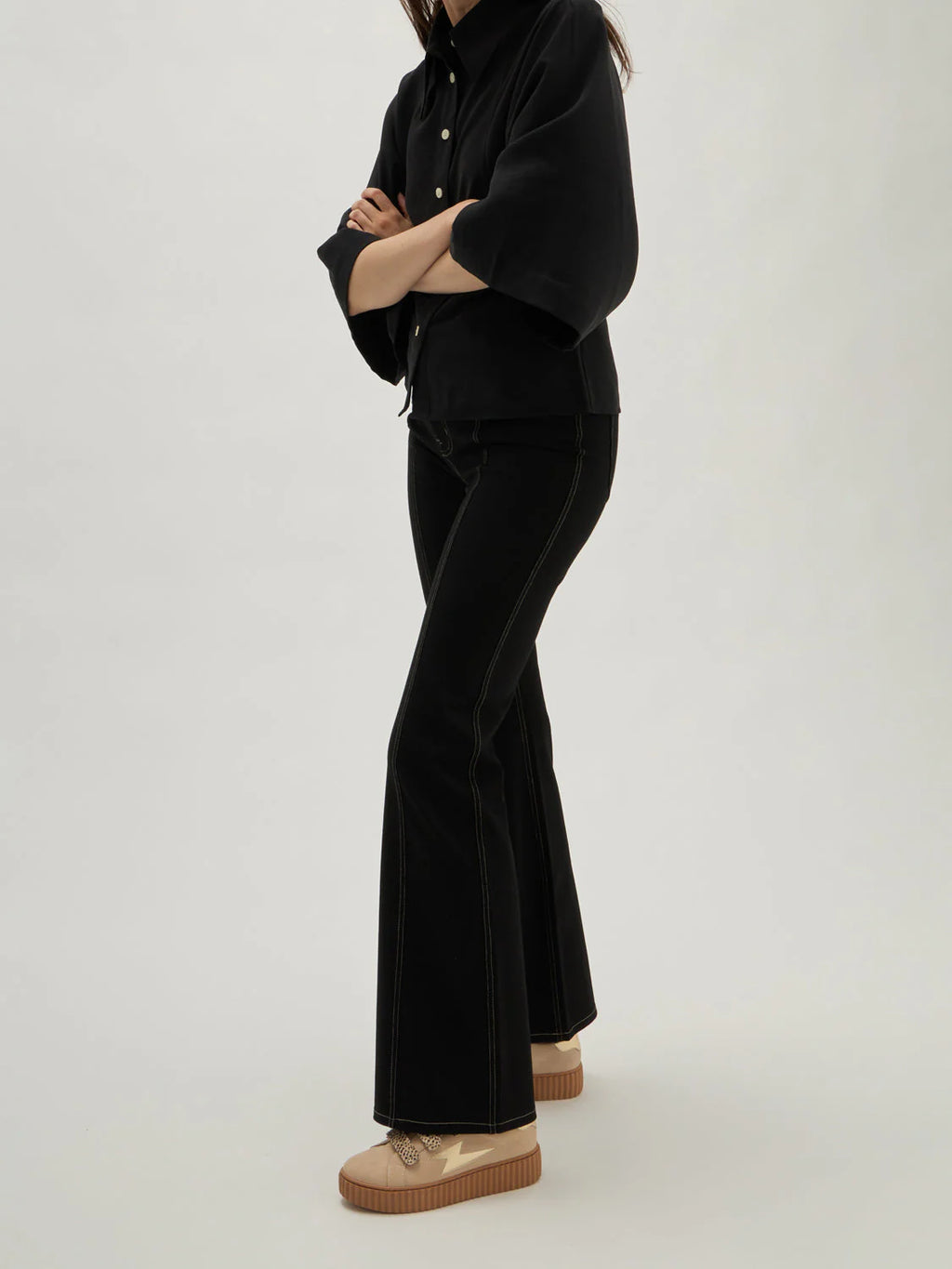 Baskets Vanessa wu ABY vue alternative effet peau de pêche