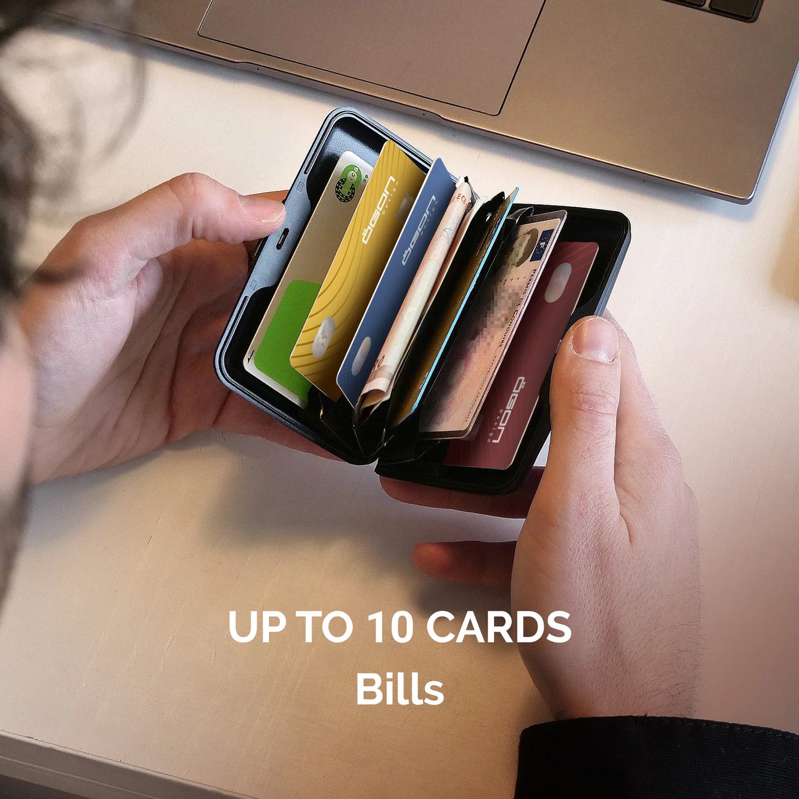 Porte-cartes STOCKHOLM Premium | Effet Carbone