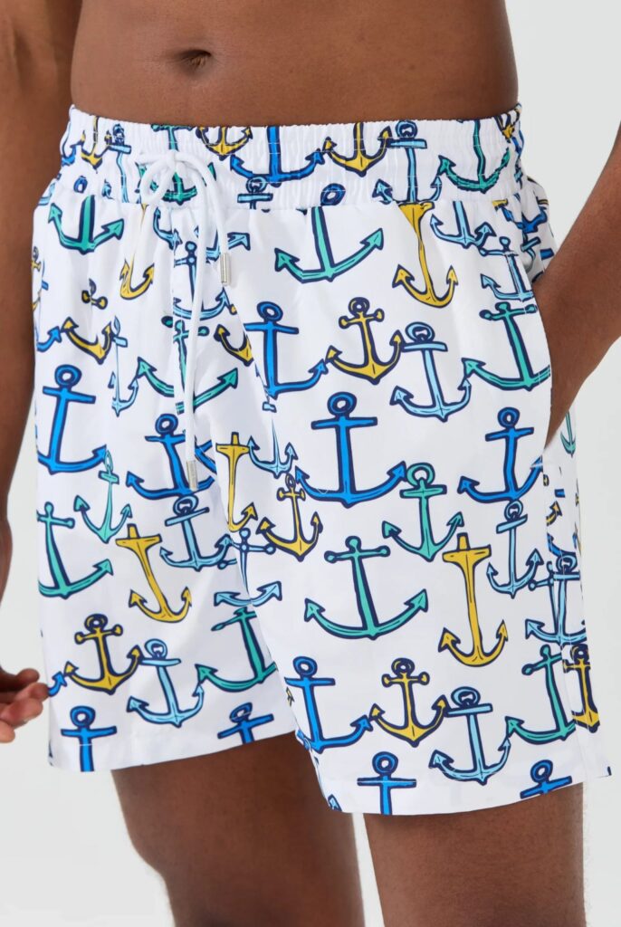 Marco Frank Aramis - Short de Bain à Imprimé Coquillages, Séchage Rapide