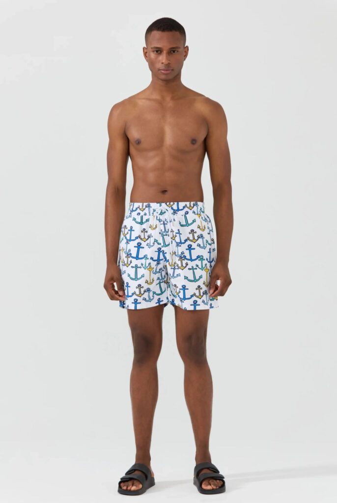 Marco Frank Aramis - Short de Bain à Imprimé Coquillages, Séchage Rapide