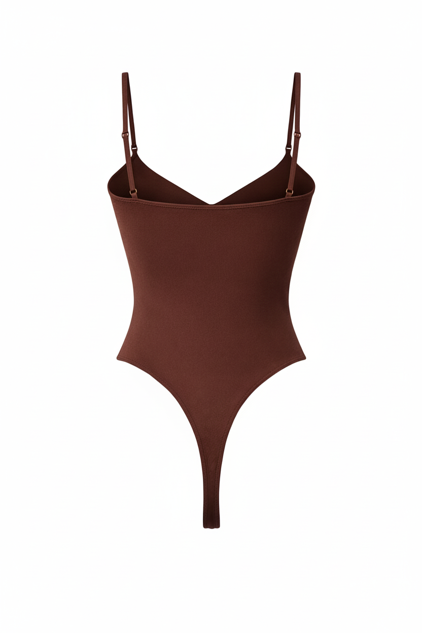 Body chocolat vue arrière porté