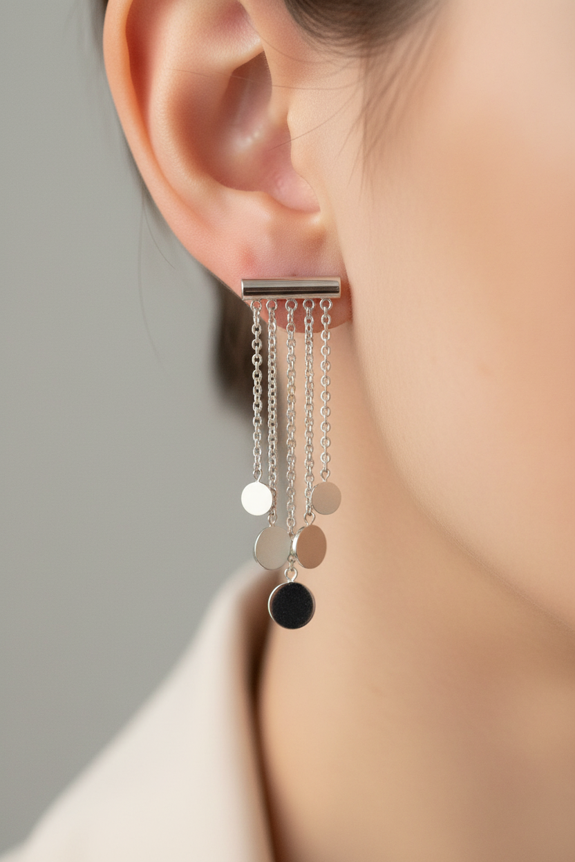 Boucles d'oreilles fantaisie acier inoxydable 