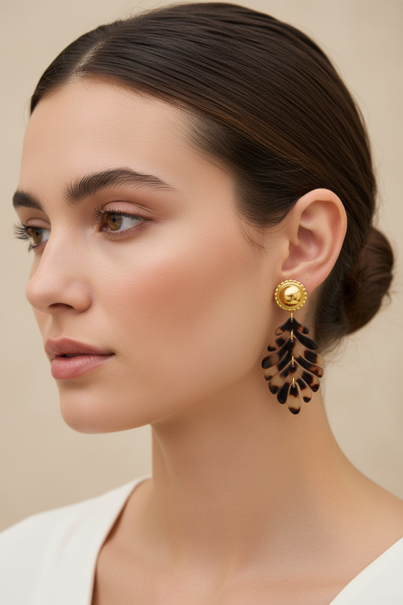 Boucles d'oreilles écaille femme