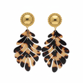 Boucles d'oreilles dorées écaille femme