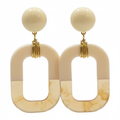 Boucles d'oreilles AZERIA beige 