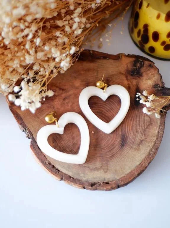 Boucles d'oreilles coeur Azeria Maeve