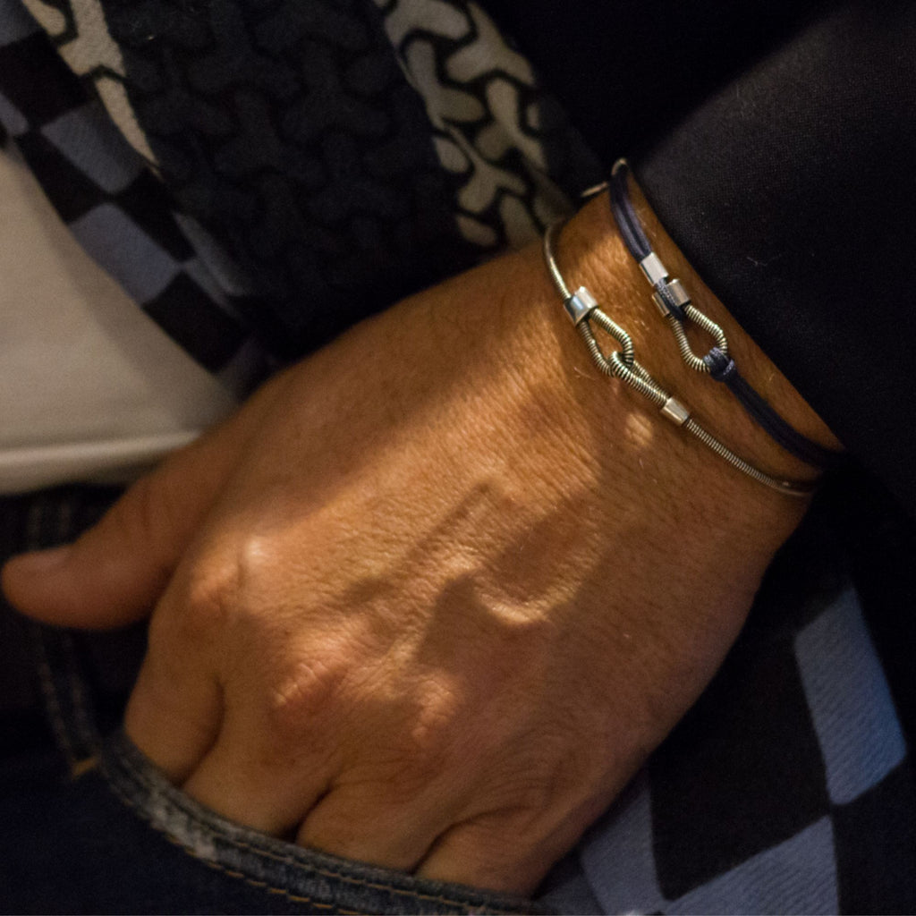 BRACELET "YOU AND ME" SING A SONG EN CORDE DE BASSE