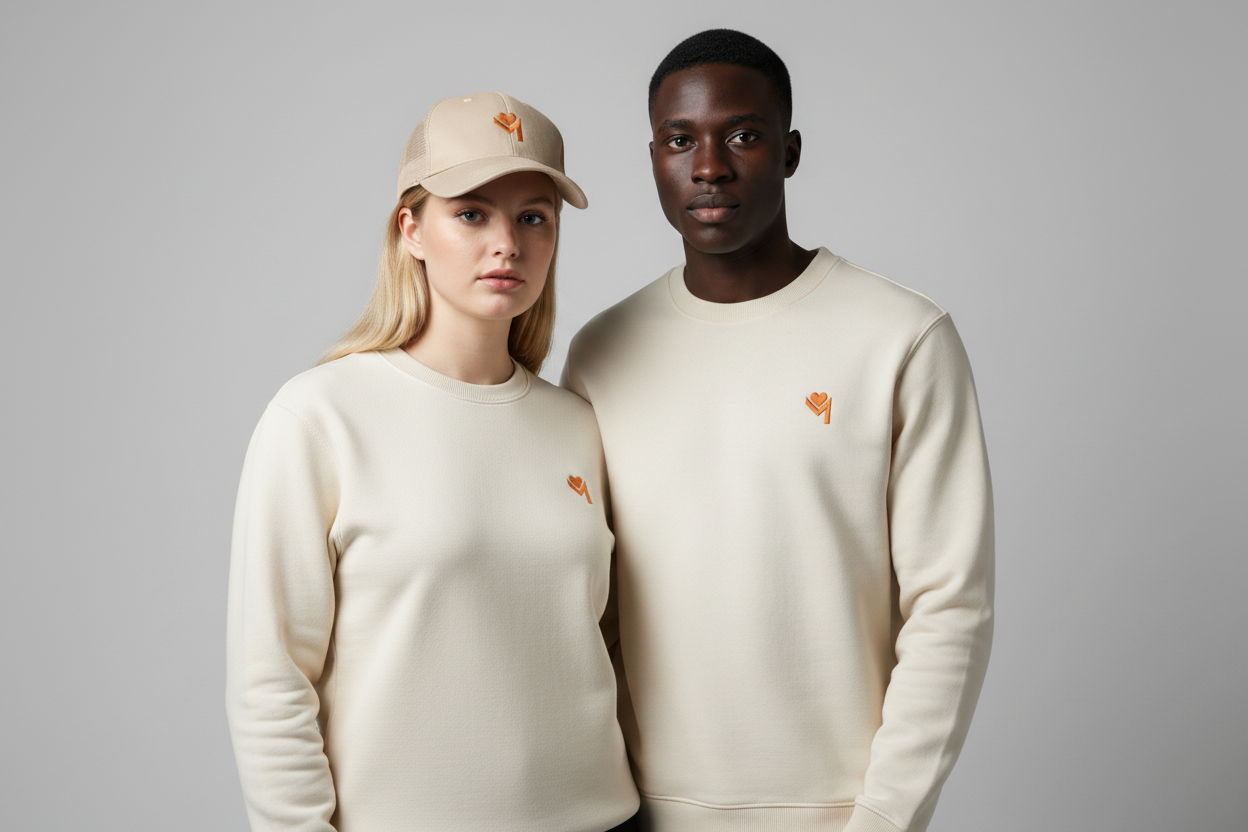 Campagne couple mixte - sweat et casquette