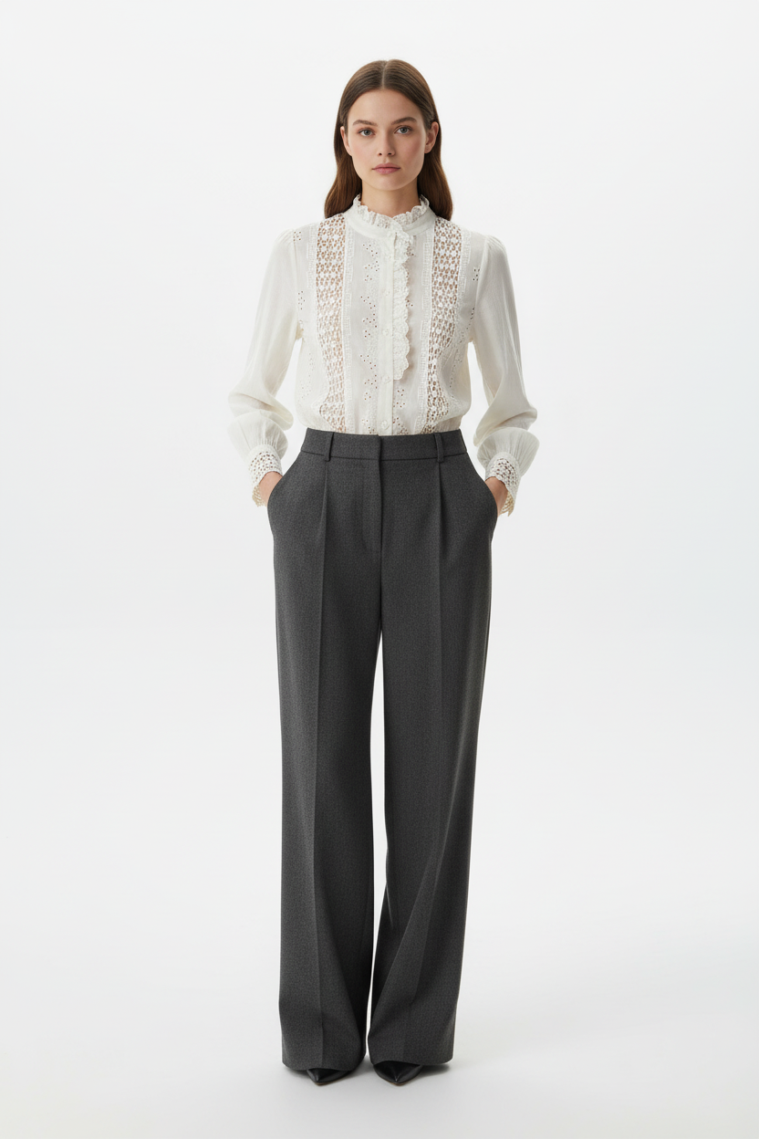 Chemisier Ycoo - porté rentré dans le pantalon