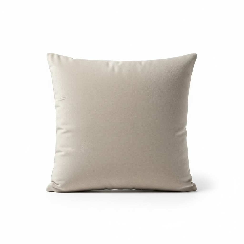 Coussin lion arrière fond blanc